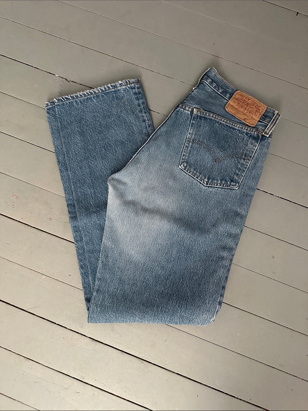 501 Levi’s Classic Blue Denim Jeans Button Fly Vintage High Waist